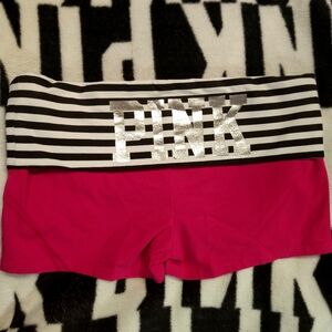Nwot Victoria's Secret Pink Y2K Fold over Shorts. L.